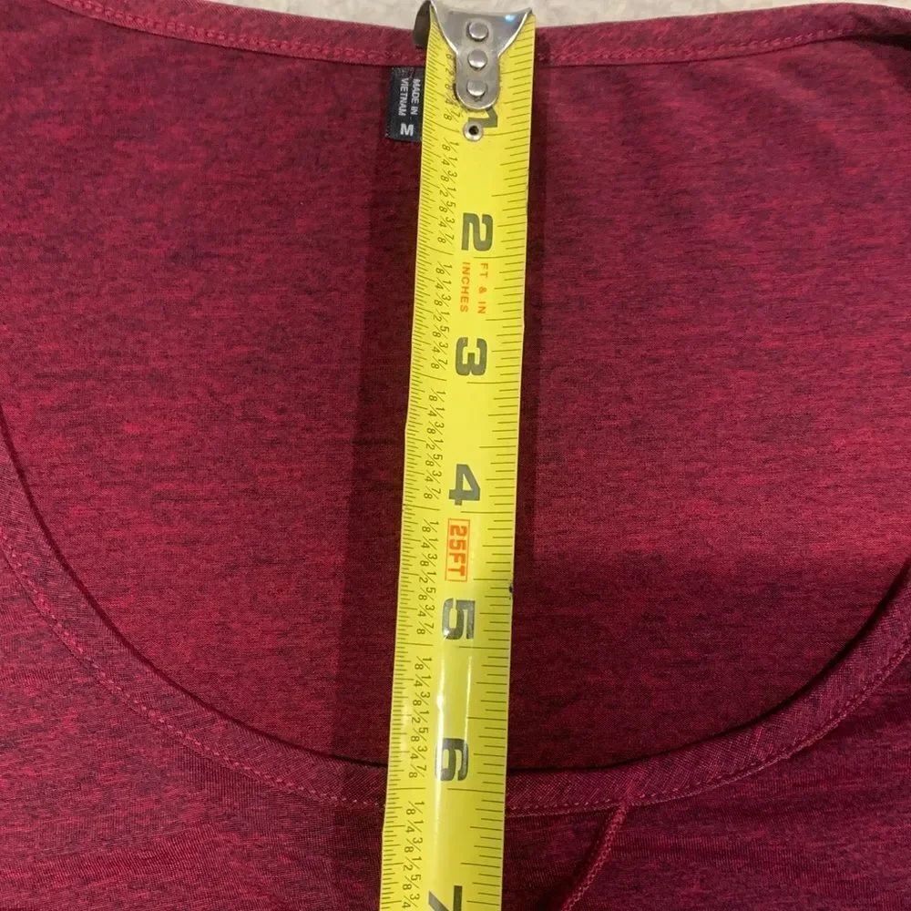 Maurices Deep Red Layered Blouse - Picture 7 of 8